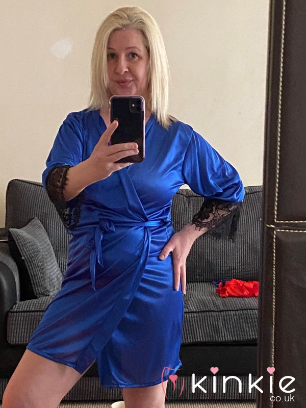 Satin Dressing Gown With Pics Included