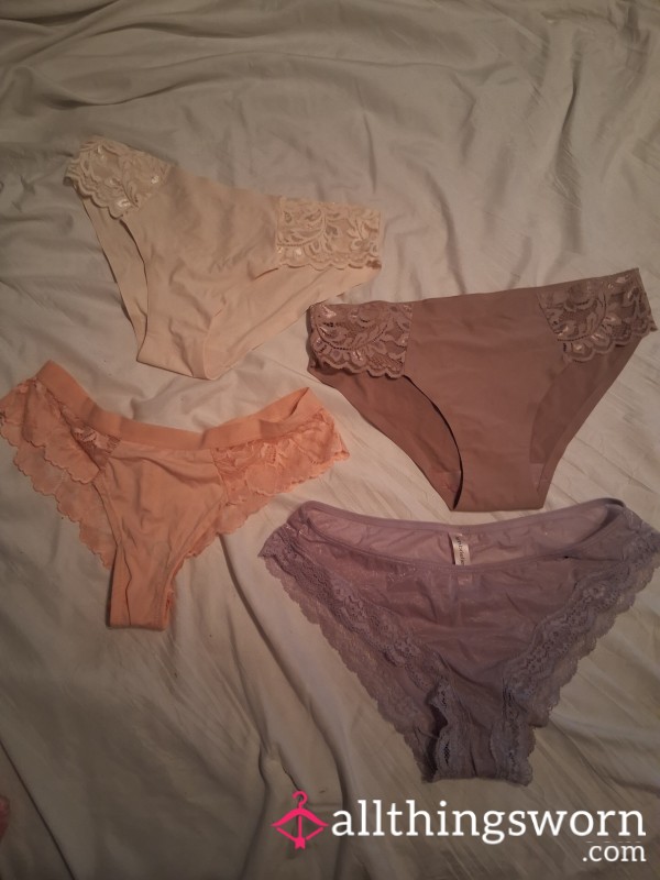 Satin & Lace Bikini Panties