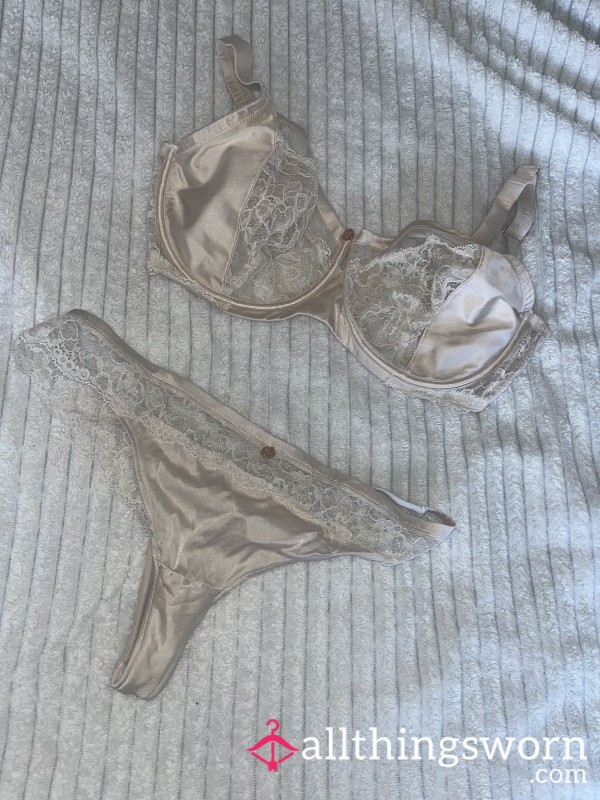 Satin Lace Matching Lingerie Set 24 Hour Wear 💫