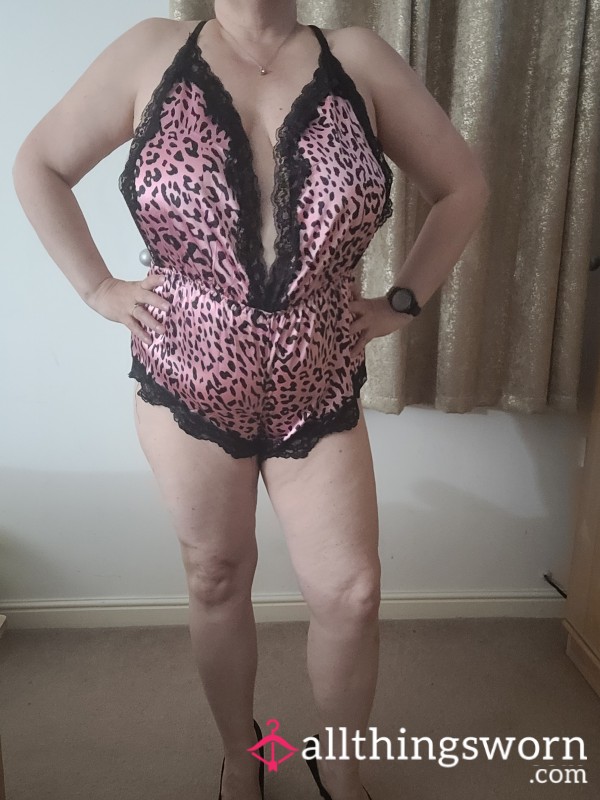 Satin Print Bodysuit