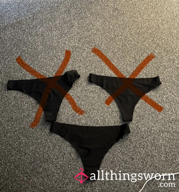 Satin Seam Free Thong