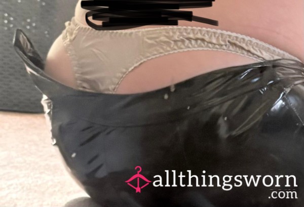 Satin Shiny S**y Thong Gold
