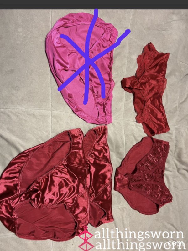 Satin Silky Panty Pick Your Pair Comes With Seven Day Wear