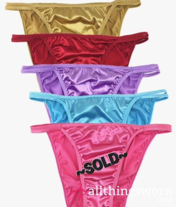 Satin String Bikini Panties