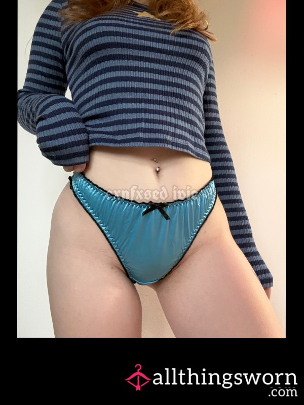 💙 Satin Thong • Well Worn 🎀