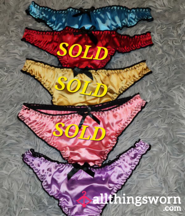 Satin Thong Panties