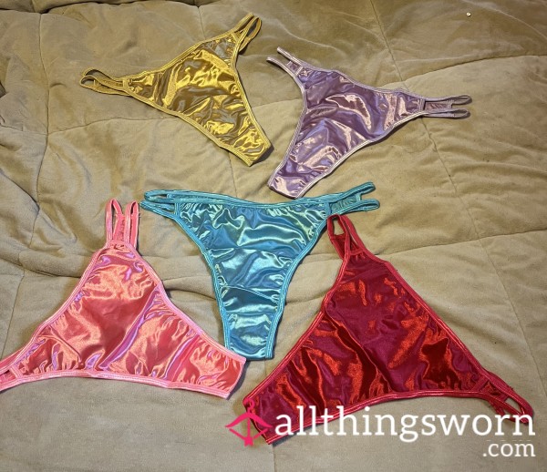 Satin Thong Pick Your Pair Comes With Seven Day Wear