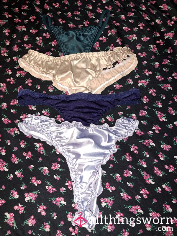 Satin Thongs - Small - See Pics!