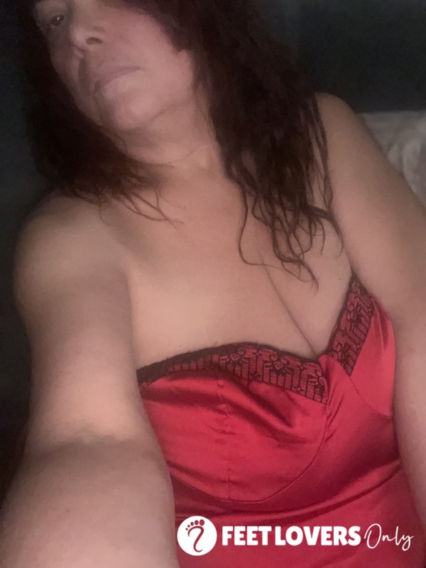 Satin Gorgeous, Red And Black Night Dress