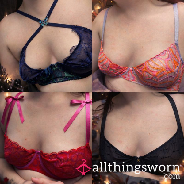 Savage X Fenty Half Cup And Mesh Bra 36B