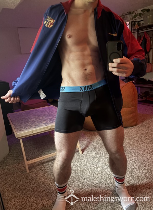 SAXX Boxer Briefs (Black & Blue)