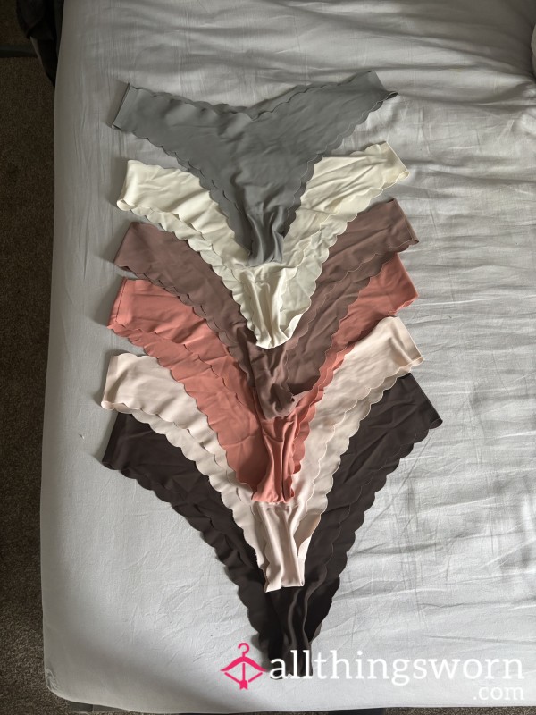 Scalloped Edge Panties| Various Colours