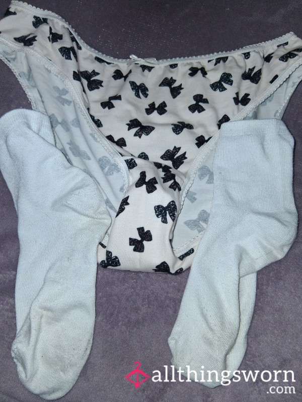 ✨ Scented Cotton Panties & White Cotton Sock Bundle ✨