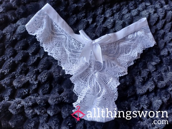 Scented White Thong