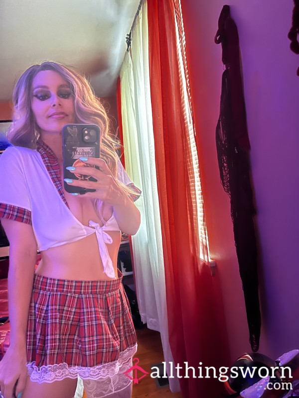 School Girl Outfit With Armpit And Foot Smell