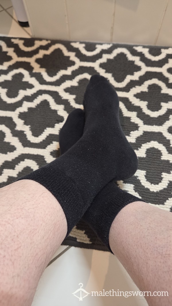 Schwarze Baumwollsocken