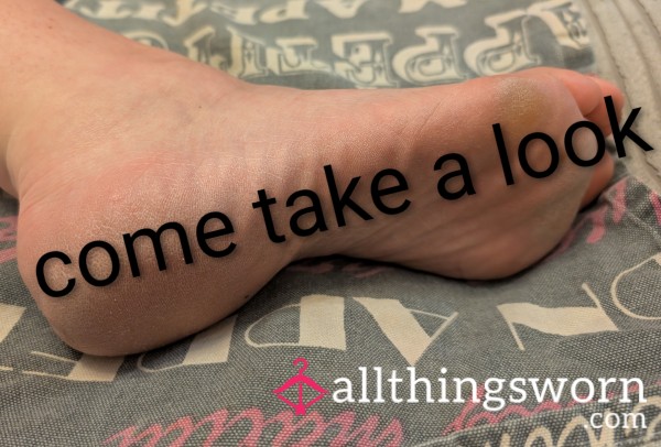 Scraping The Rough Skin From My Feet
