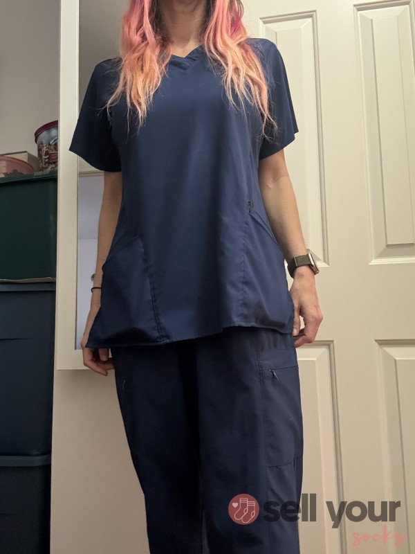 Scrub Top Worn During 12hr RN Shift With Armpit Stains