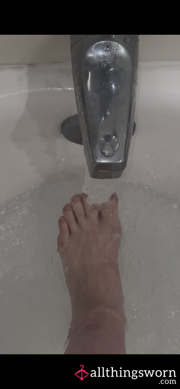 Scrubbing My Dirty Toes