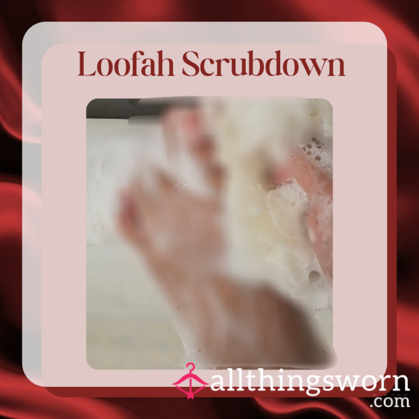 Scrubbing My Soft Skin And Feet With A Loofah