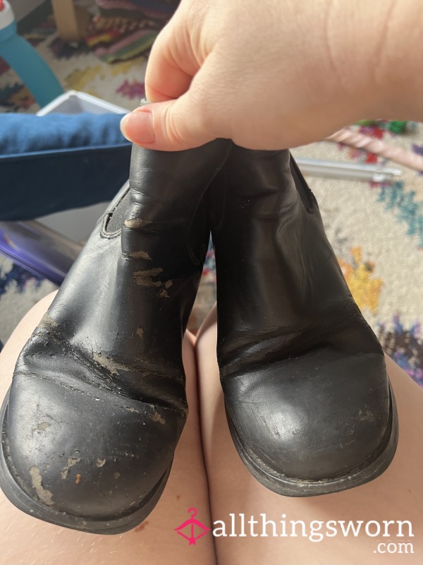 Scruffy Well Worn Heeled Boots