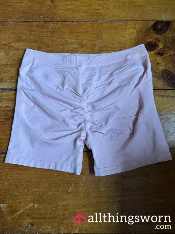 Scrunch Booty Gym Shorts - XXL Light Pink