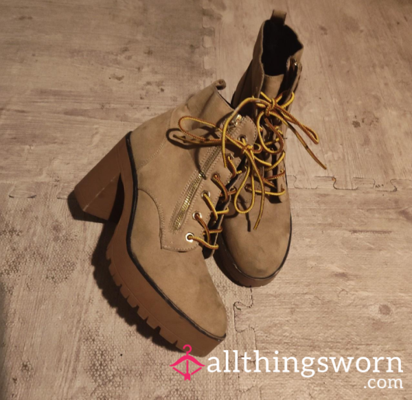 Scuffed Up Forever 21 Boots