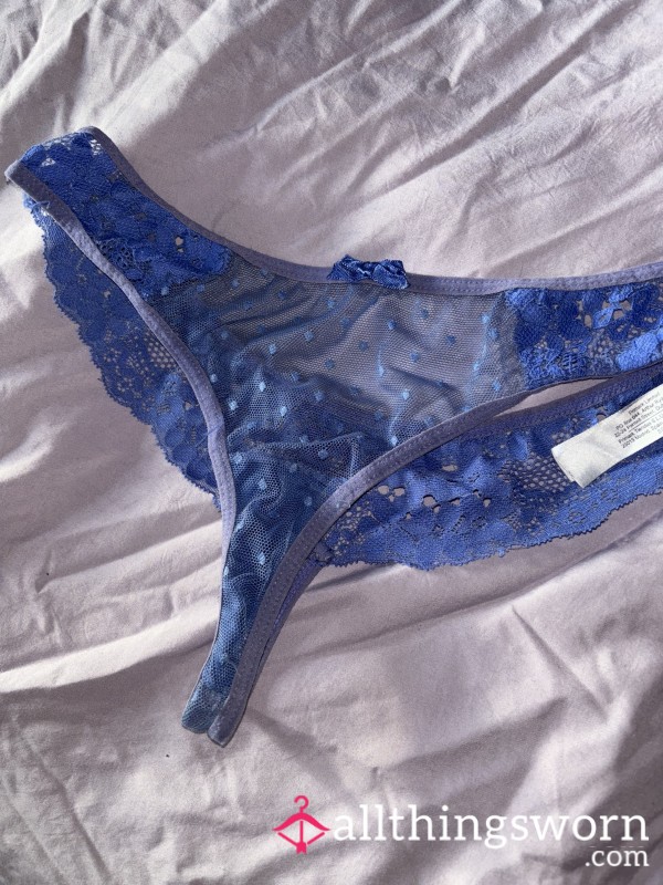 Sea Blue Thongs Let Me Know How Long You Want Them Worn For