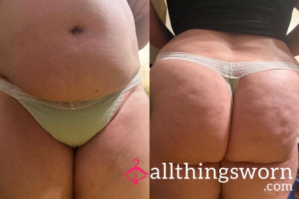 Seafoam Green Lace Thong