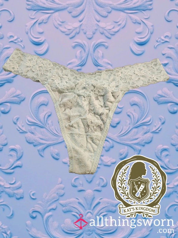 Seafoam Green Lace VS Thong XXL