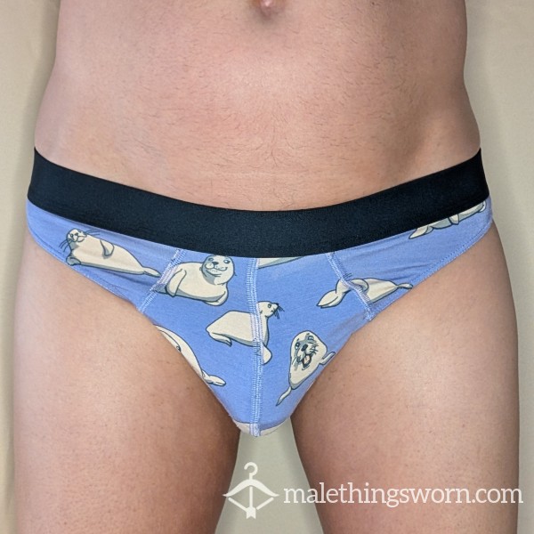 Seal Print MeUndies Thong 🦭