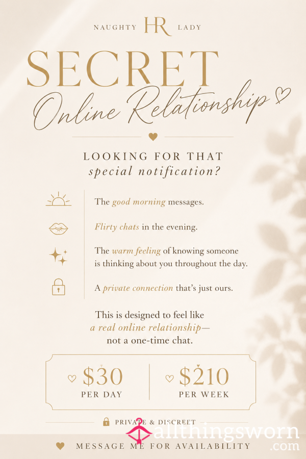 🤫 Secret Online Relationship