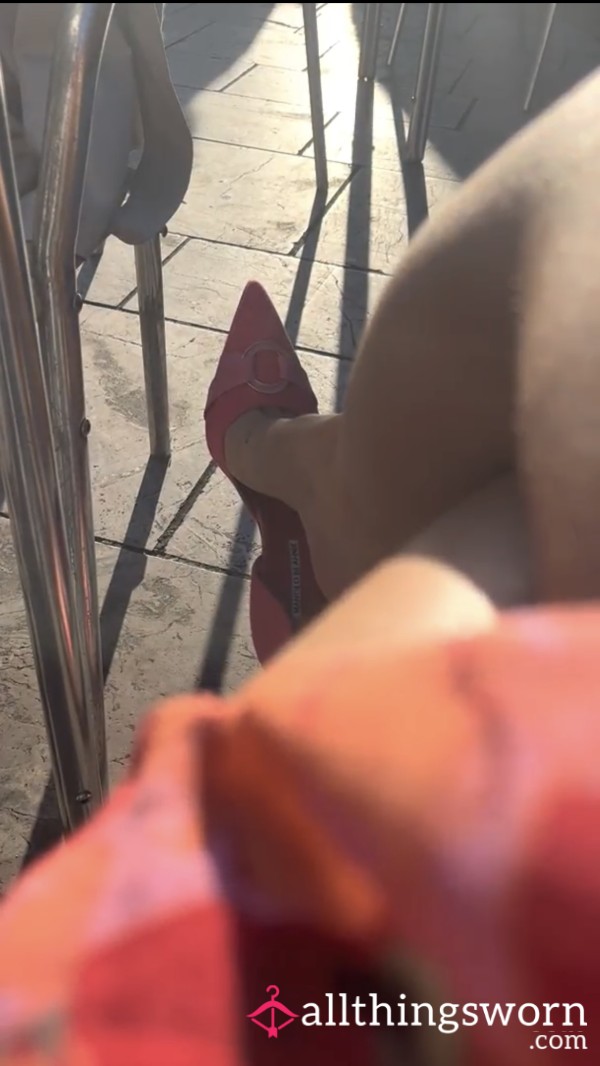 Secretly Dangling My Manolo Blahnik Shoes In Public