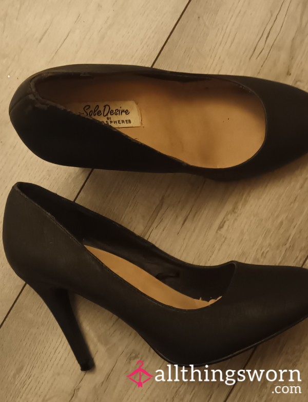 Seductive Black Heels – Well-Worn & Ready To Worship 👠🖤