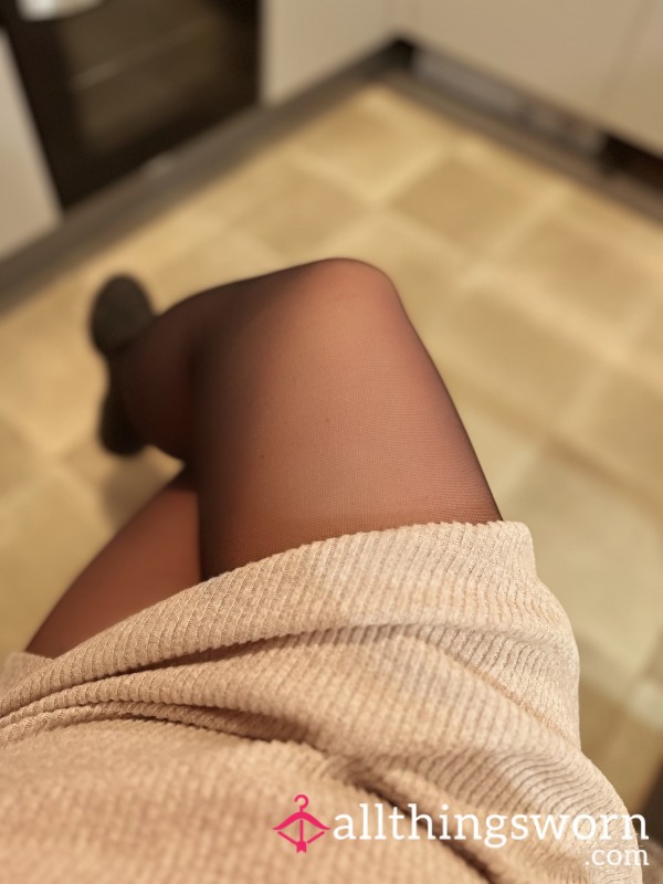 Seductively Sheer: My S**y Black Pantyhose Just For You… 🔥