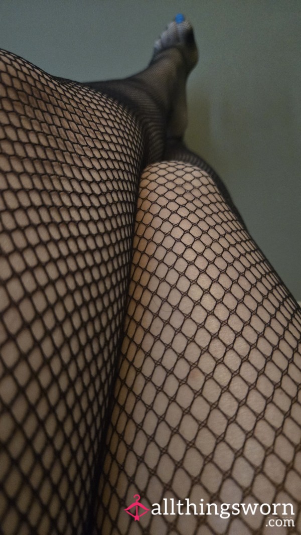 Seductively Worn Fishnet Tights – Temptation In Every Thread