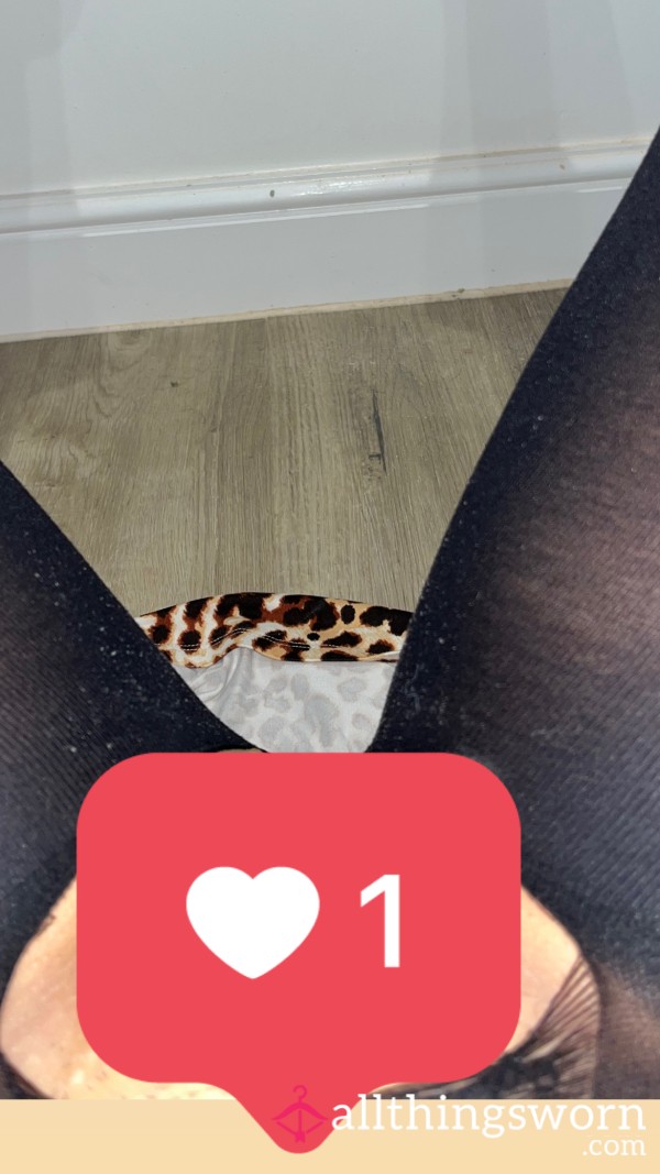 See My Pu**y Through A Ma**ive Rip In My Favourite Old Tights