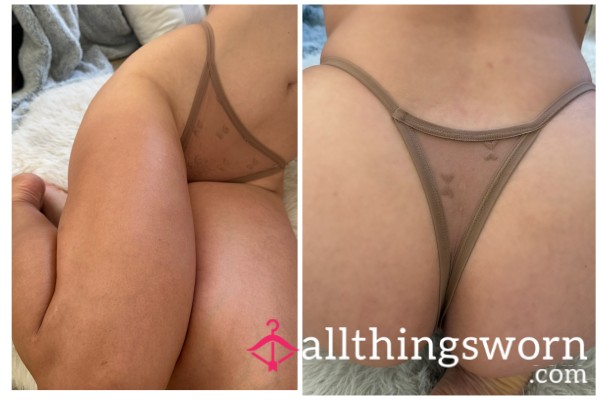 Nude Sheer Lace Panties
