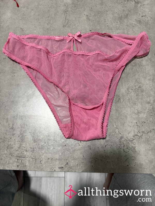 See Through Pink Underwear