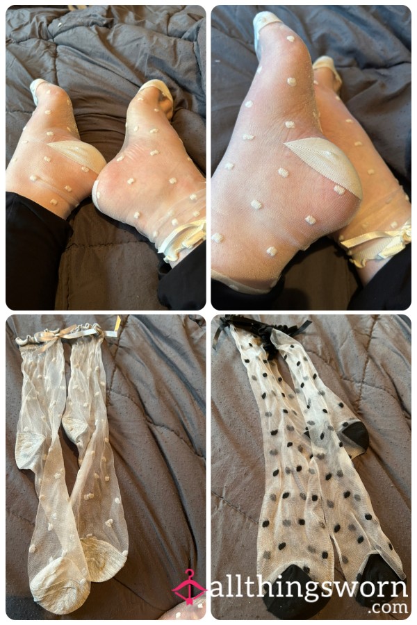 See Through Socks In Black , White And Grey ♥️♥️♥️ Uk Post Included