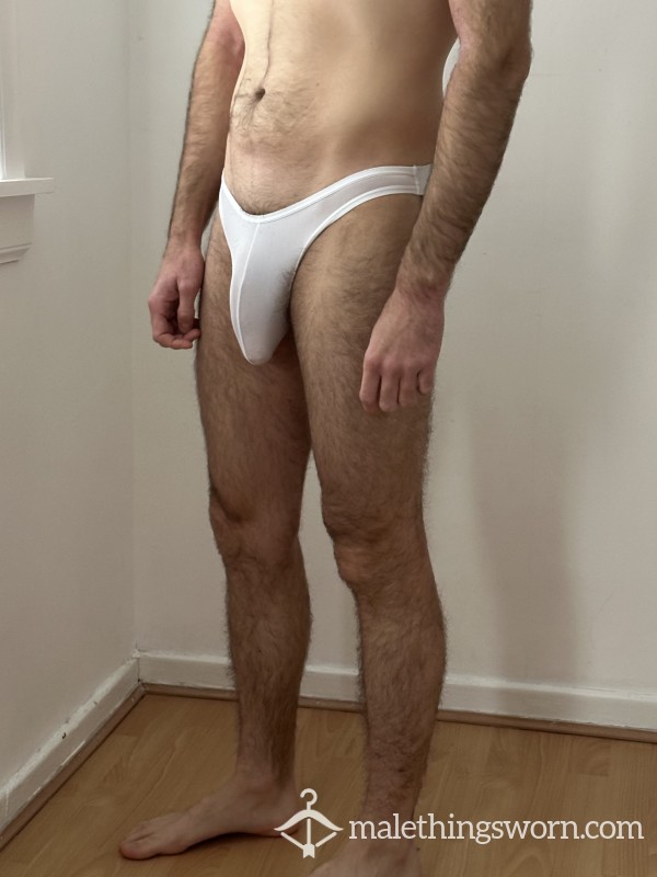 See Through White Jockstrap