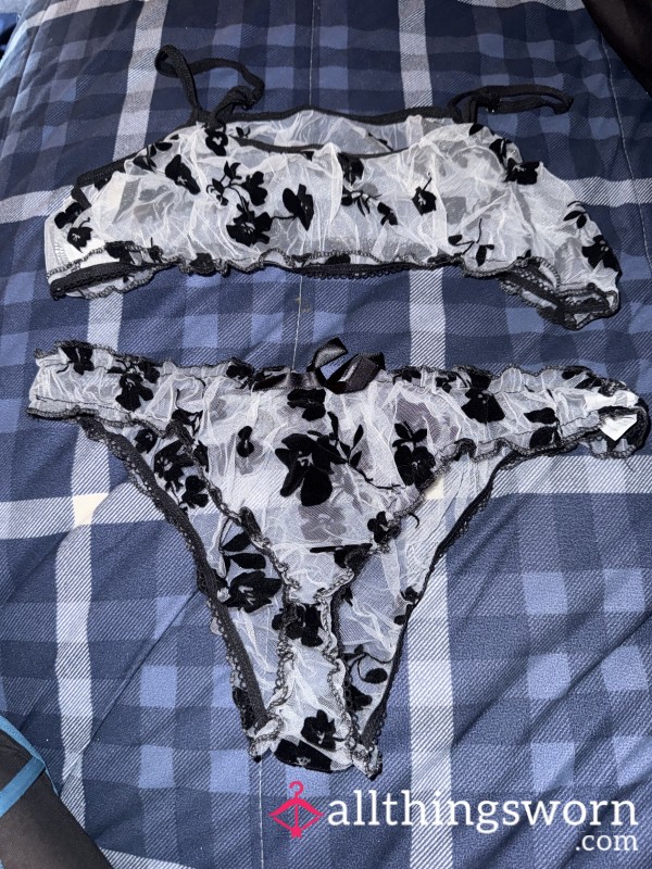 See Thru Flower Lingerie