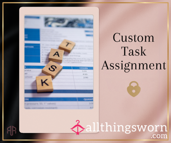 Custom Submissive Task – Personalized A**ignment From Your Goddess