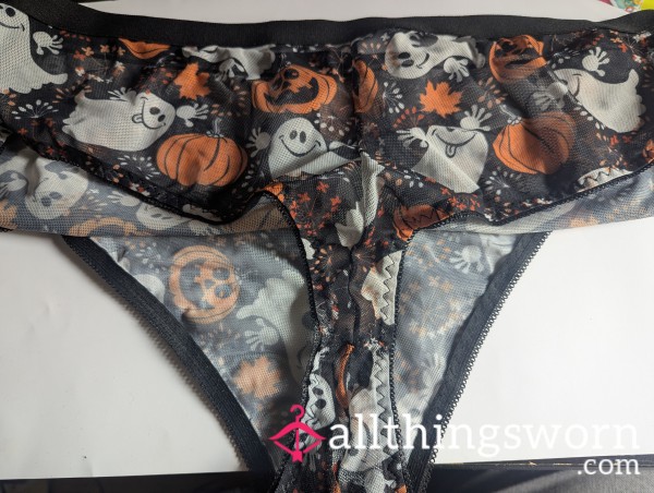 Seethrough Halloween Panties - Worn To Your Liking