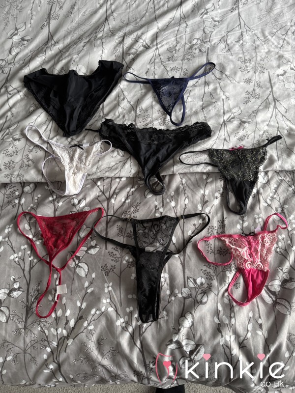 Selection Of Well Worn Used Thongs And G Strings