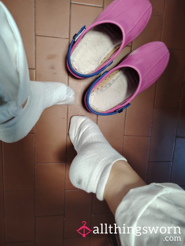 Selling My Besties Nurse White Socks