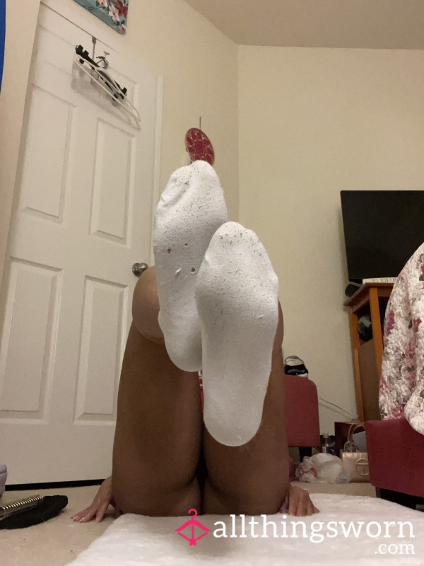 Semi-worn Down Gym Socks