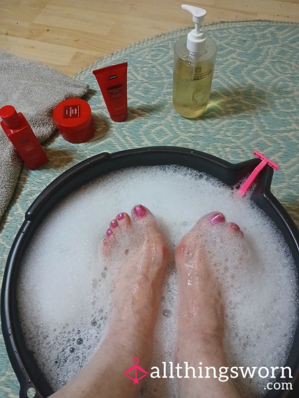 Sensual Foot Soak With Ma**age And Rub  Pure Pleasure Moans X