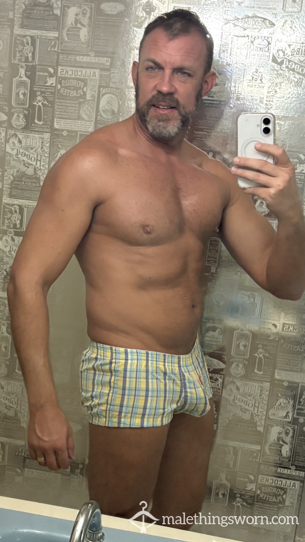 SEOBEAN Plaid Pouch Boxers