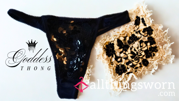 Sequined Thong - Scented By Goddess (size 6/extra Small)